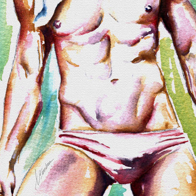 Heat After the Swim – Art Print Artist Brenden Sanborn
