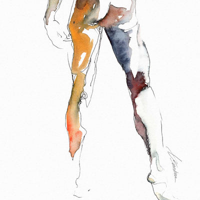 Back Arched with Sensual Booty in Motion - Art Print Artist Brenden Sanborn