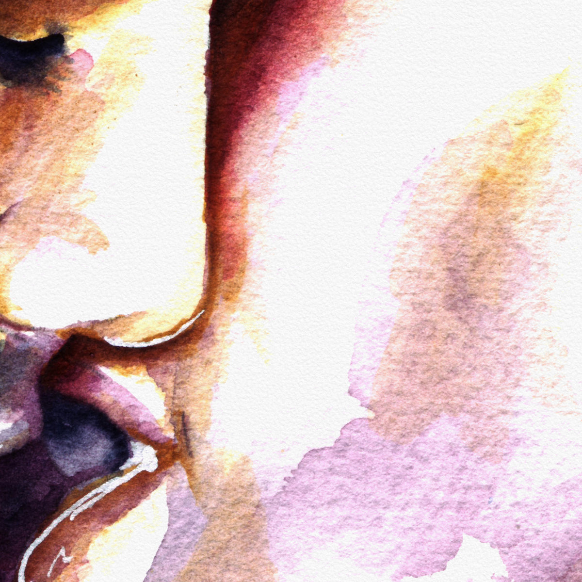 Soft Lips and Stolen Moments – Art Print