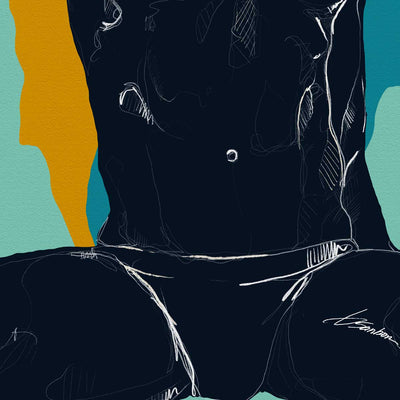 Draped in Midnight Bare Beneath – Art Print Artist Brenden Sanborn