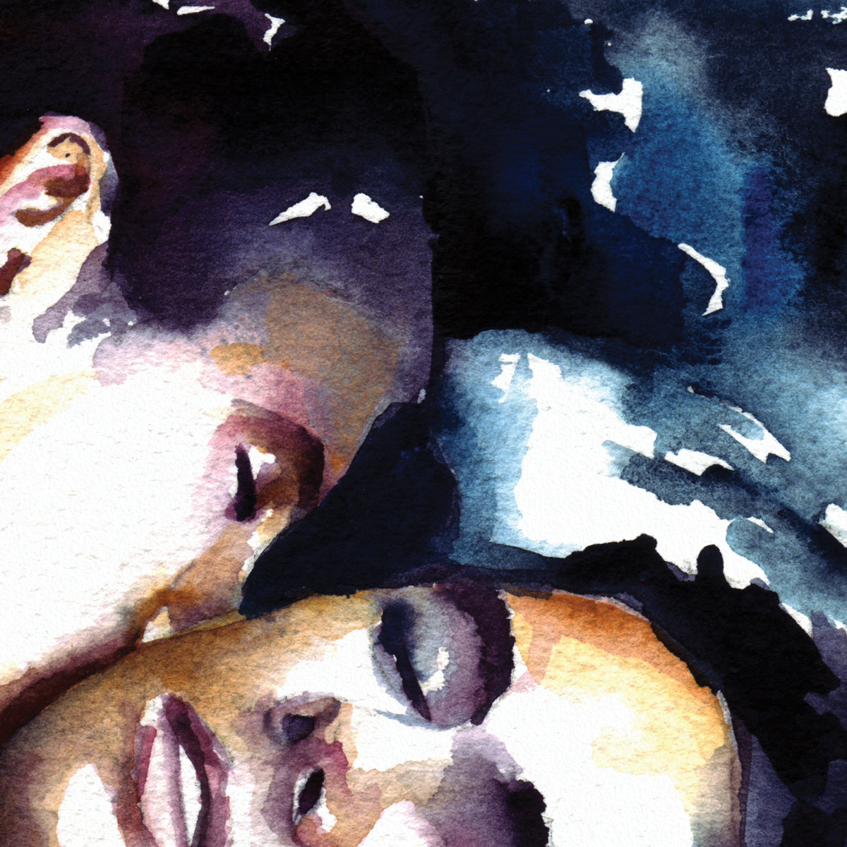 Night's Desire: Passionate Pleasure Between Two Men - Giclee Art Print