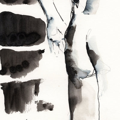 Half Remembered Pose – 6x9" Original Watercolor Artist Brenden Sanborn