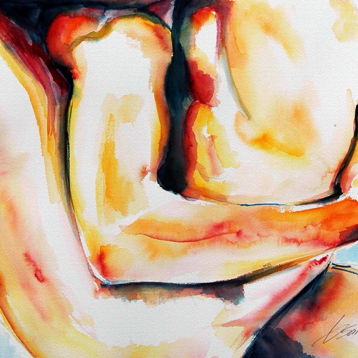 Wrapped in Passion and Warmth – Art Print