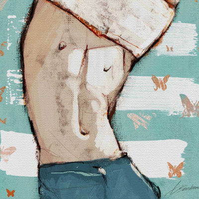 Butterflies and Bare Skin – Art Print Artist Brenden Sanborn