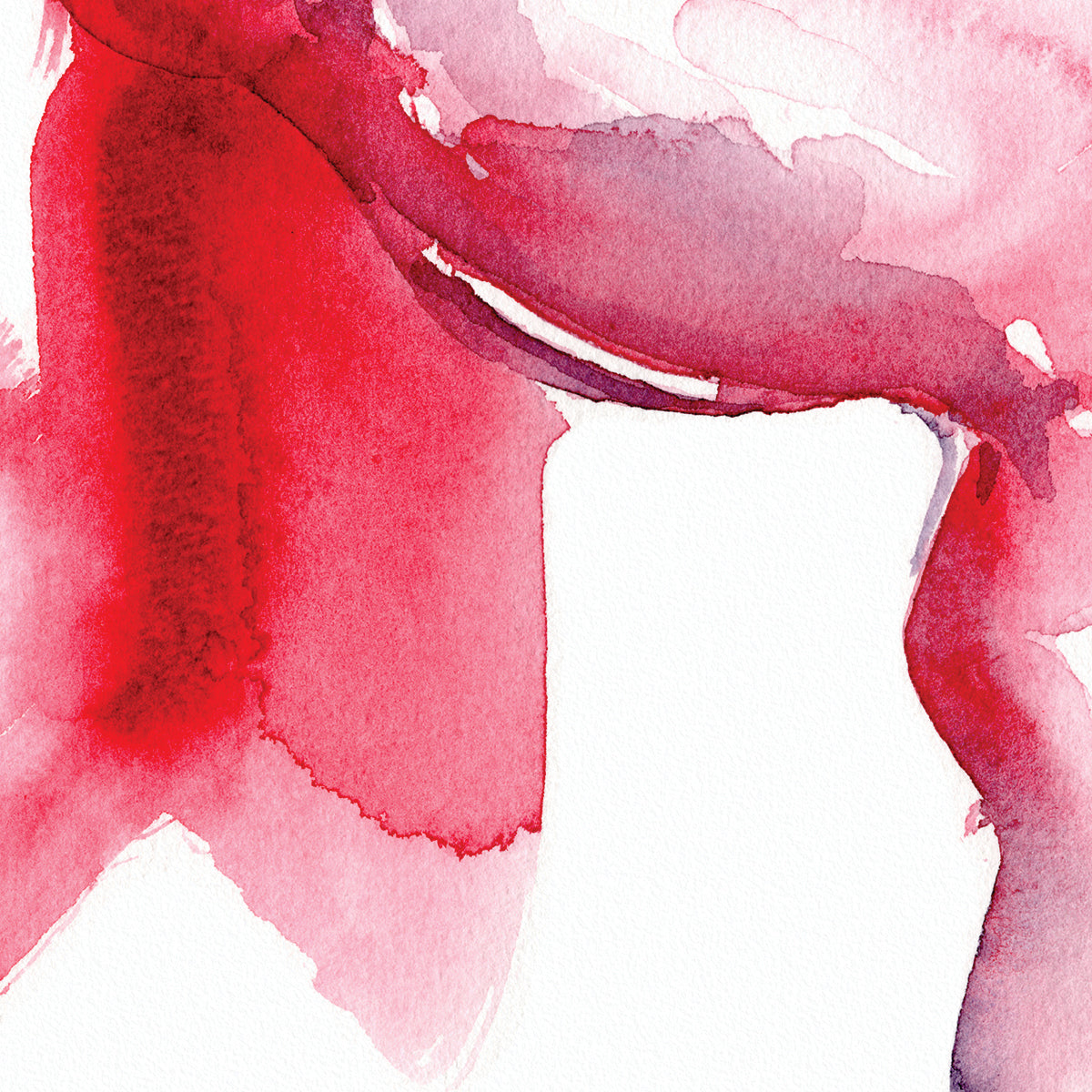 Rosy Embrace Abstract Nude - 6x9" Original Painting