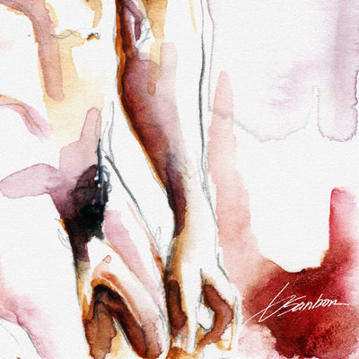 Male Nude Figure in Gentle Light – Art Print Artist Brenden Sanborn