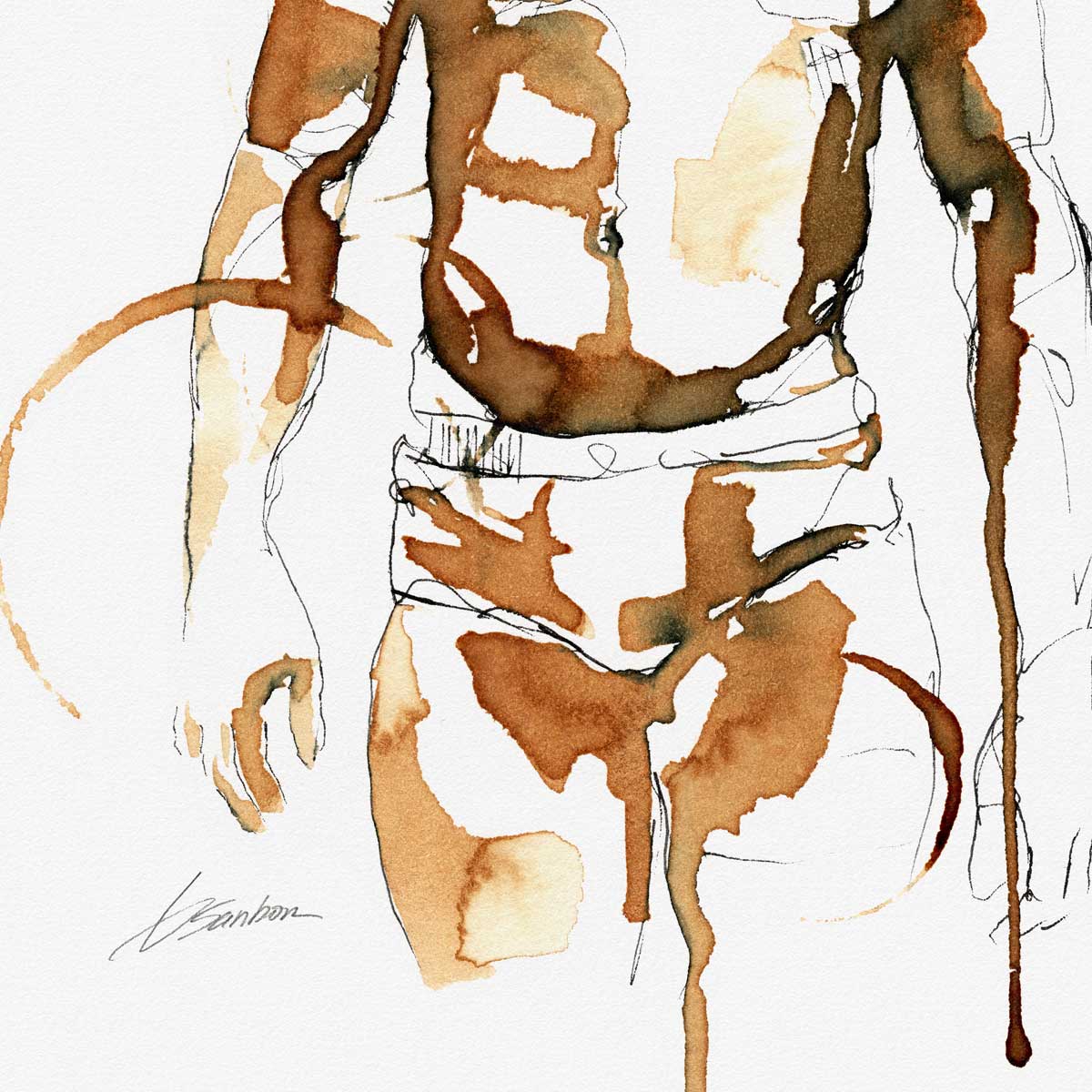 Coffee-Drenched Underwear – Art Print