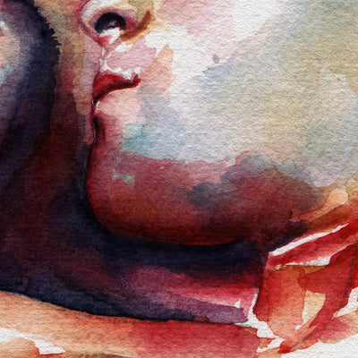 A Kiss That Lingers Beneath the Poppies – Art Print Artist Brenden Sanborn