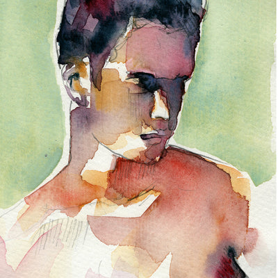 Held by the Light – 6x9" Original Watercolor Artist Brenden Sanborn