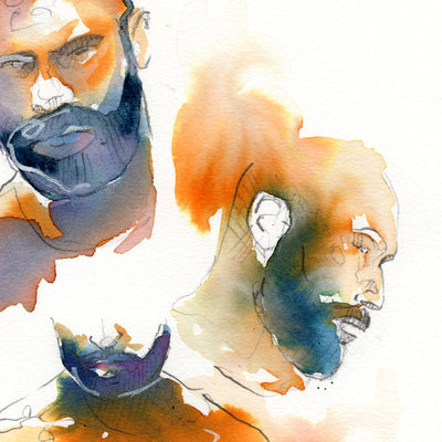 Echoes of Him – 6x9" Original Watercolor Artist Brenden Sanborn