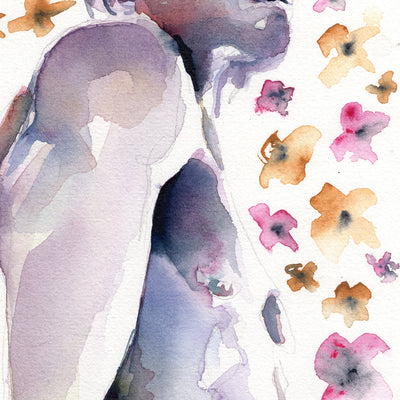 Petals and Pride – 6x9" Original Watercolor Artist Brenden Sanborn