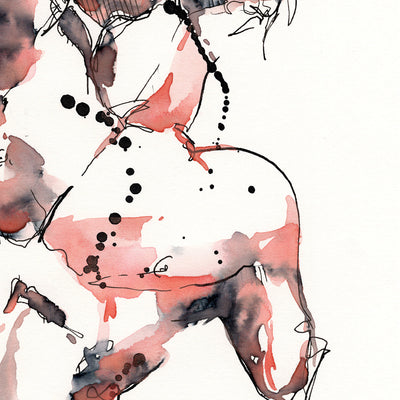 Before the Music Ends – 6x9" Original Watercolor Artist Brenden Sanborn