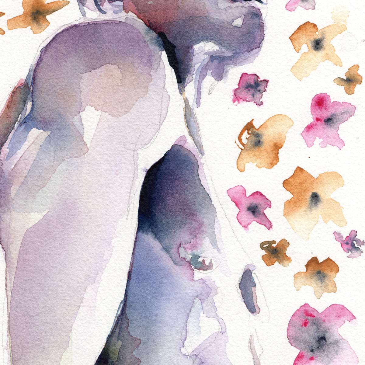 Handsome Resilience - African American Male - 6x9" Original Watercolor Painting