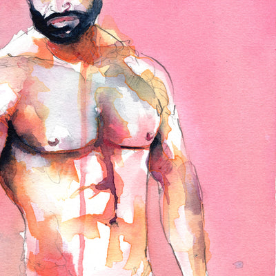 Sweet Tension – 6x9" Original Watercolor Artist Brenden Sanborn