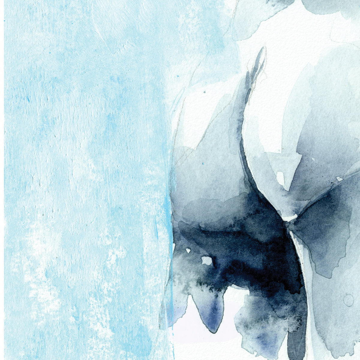 Muscular Man in Waterfall, Showing Buttocks - Giclee Art Print