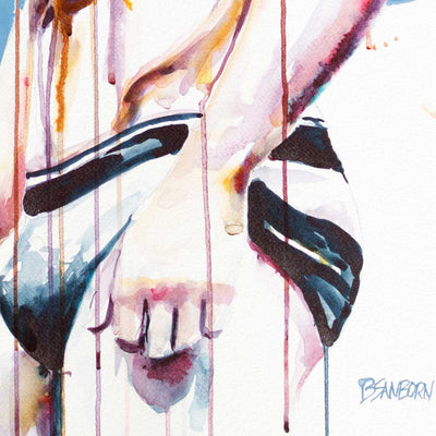 Lines I Don’t Cross – 22x30" Original Watercolor Artist Brenden Sanborn