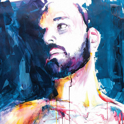 Everything He Carried – 48x60" Original Watercolor Artist Brenden Sanborn