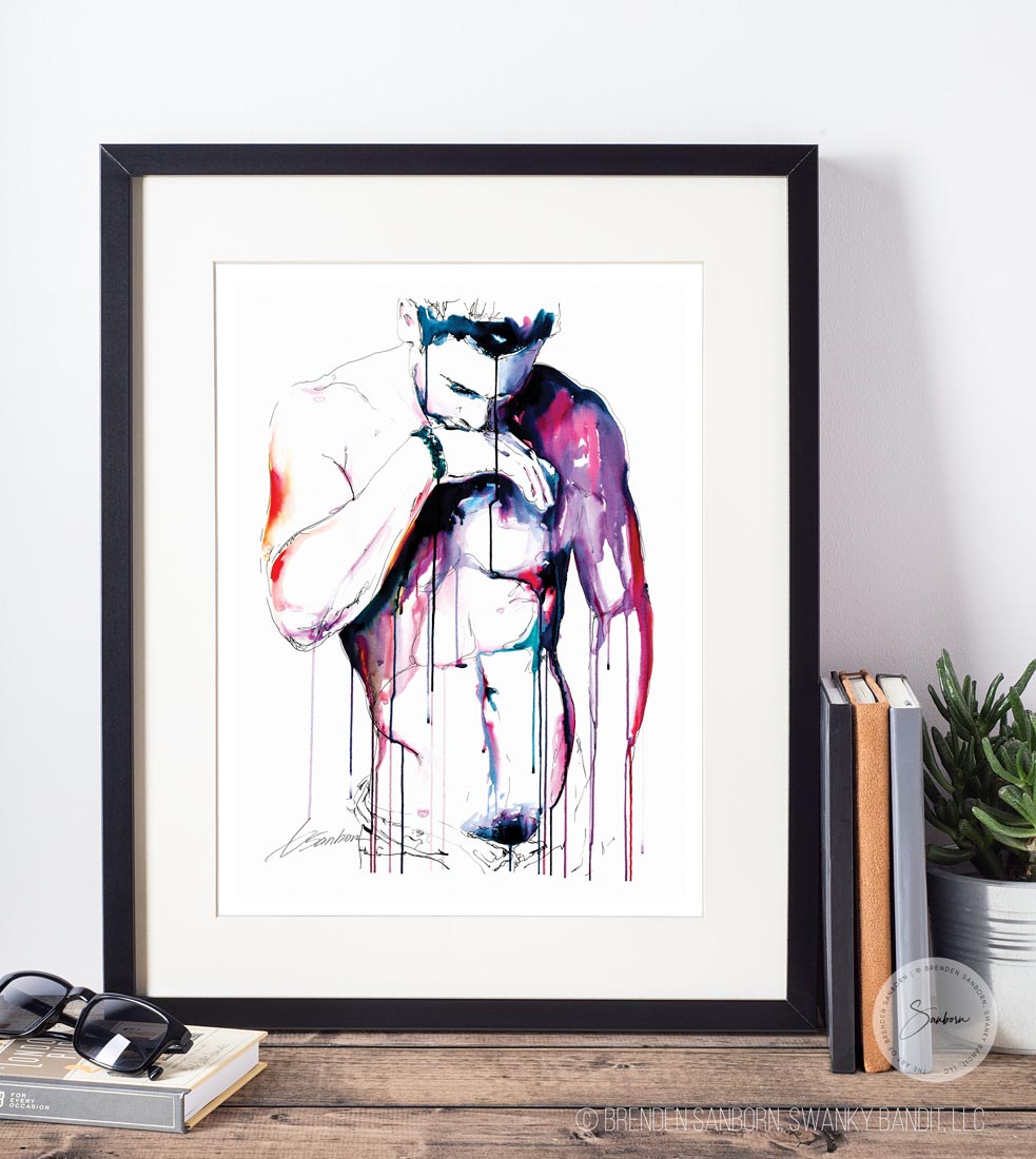 Thought and Character of Man - Drip Style - Giclee Art Print
