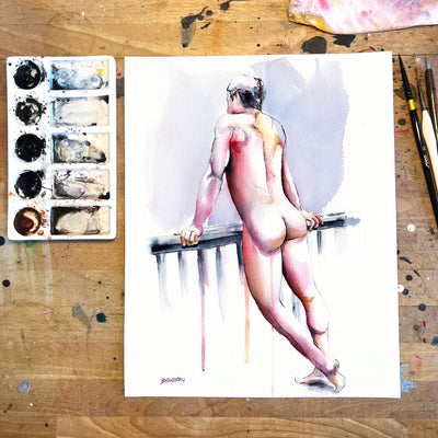 Edge of Morning – 11x14" Original Watercolor Artist Brenden Sanborn