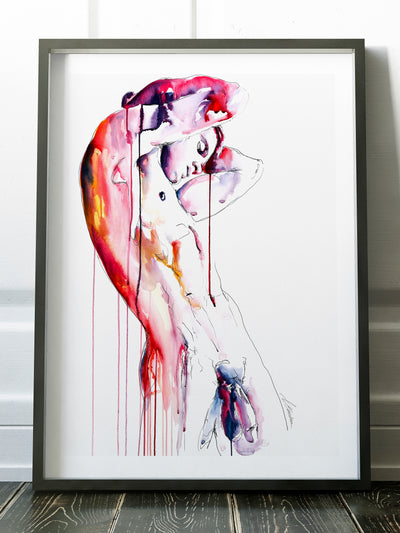 male figure art print Unbound by Brenden Sanborn