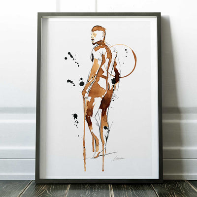 Golden Drips on a Confident Booty – Art Print Artist Brenden Sanborn