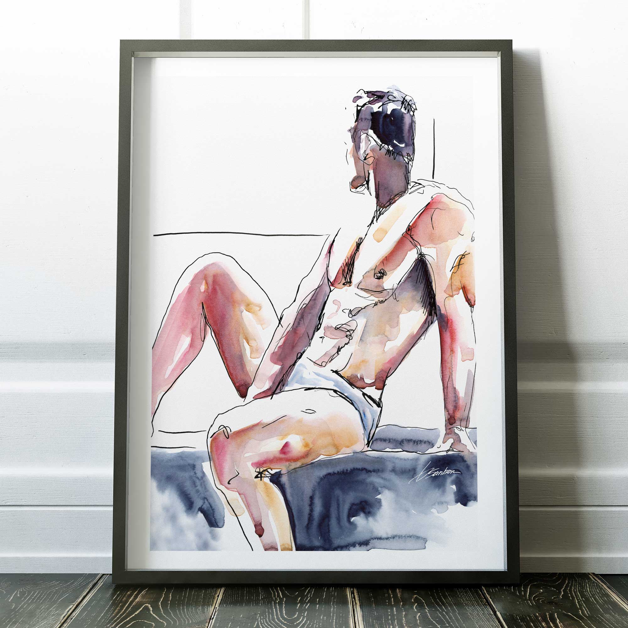 Sun-Kissed Lounging – Art Print