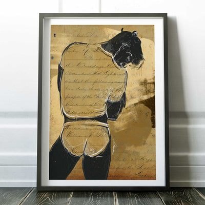 Faded Whispers on His Skin – Art Print Artist Brenden Sanborn