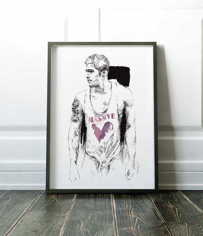 The Rooster - Art Print Artist Brenden Sanborn