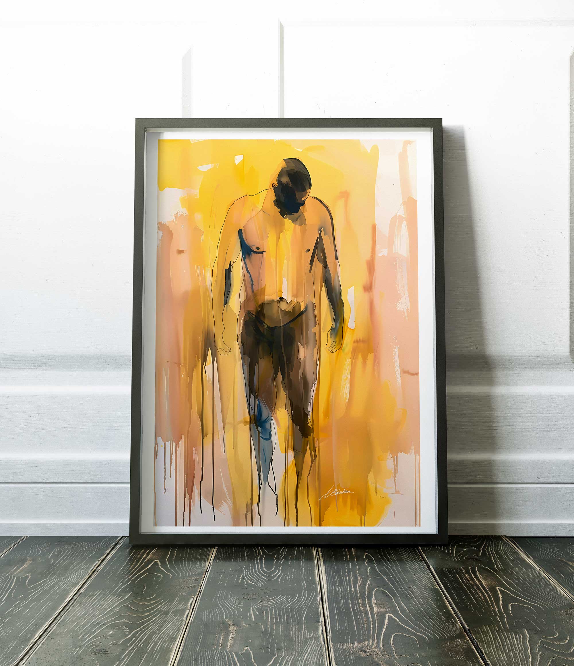 Bare Strength Descending into Light - Art Print