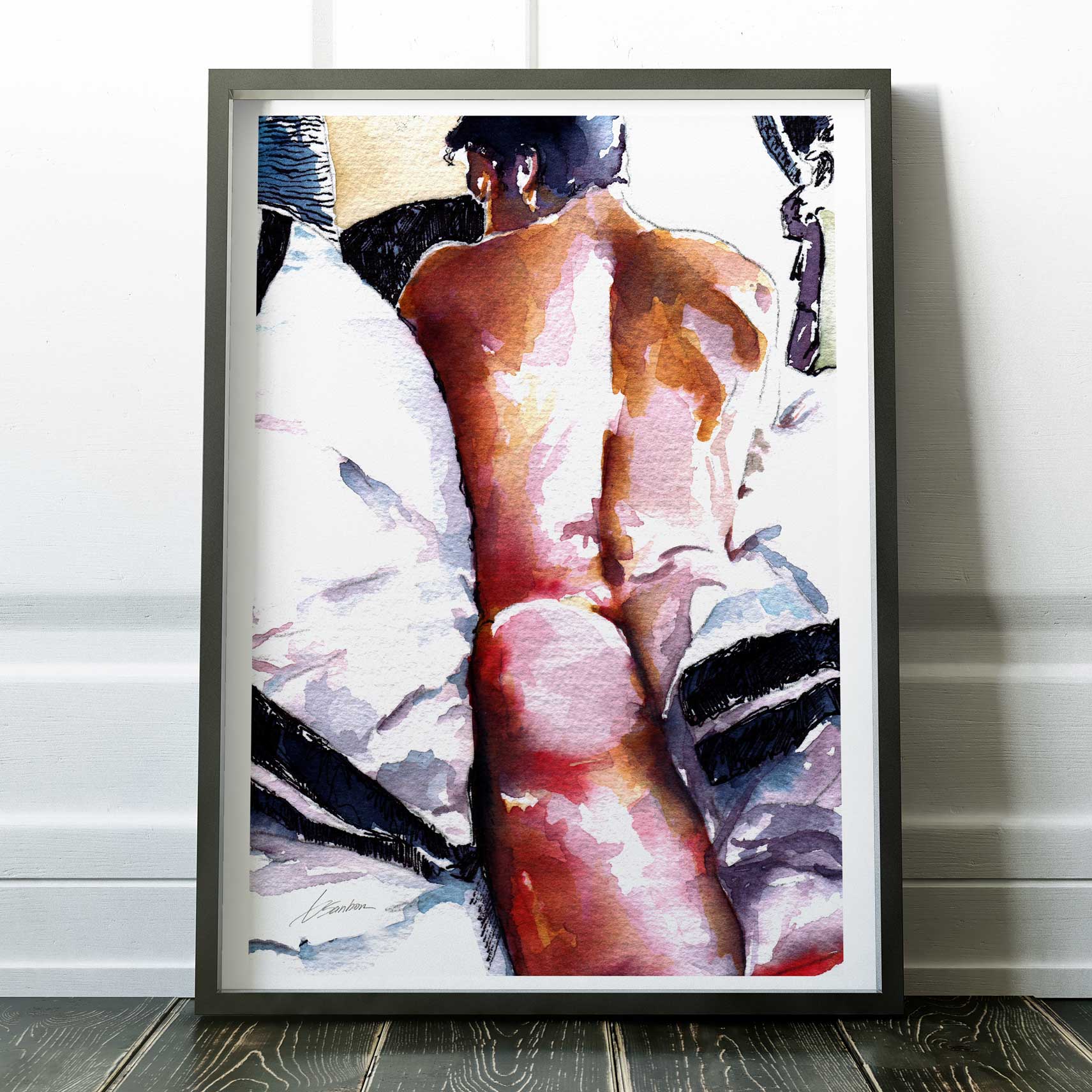 Soft Morning Light on Bare Skin – Art Print