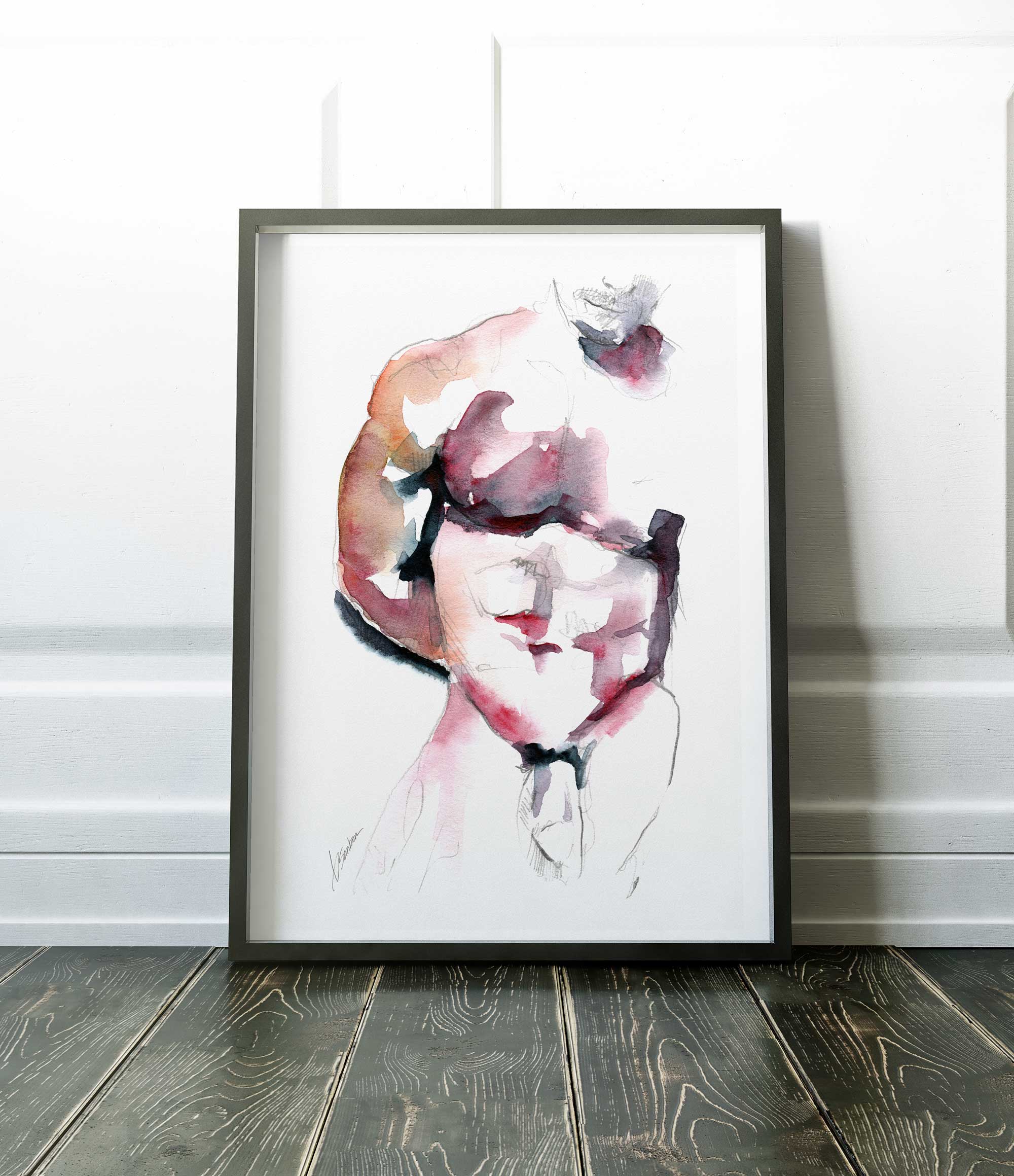 Man Posing in Mystery - Art Print