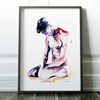 Kneeling in Quiet – Art Print Artist Brenden Sanborn