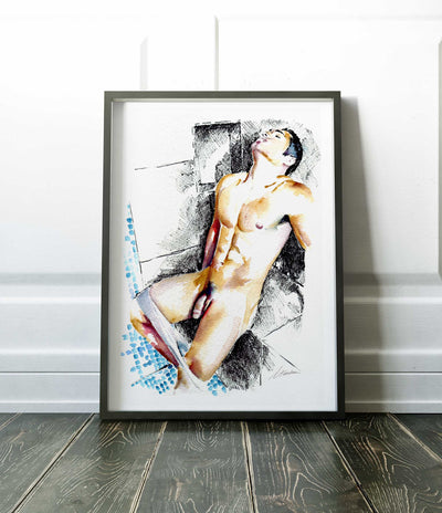 Lost in the Shower Light - Art Print Artist Brenden Sanborn