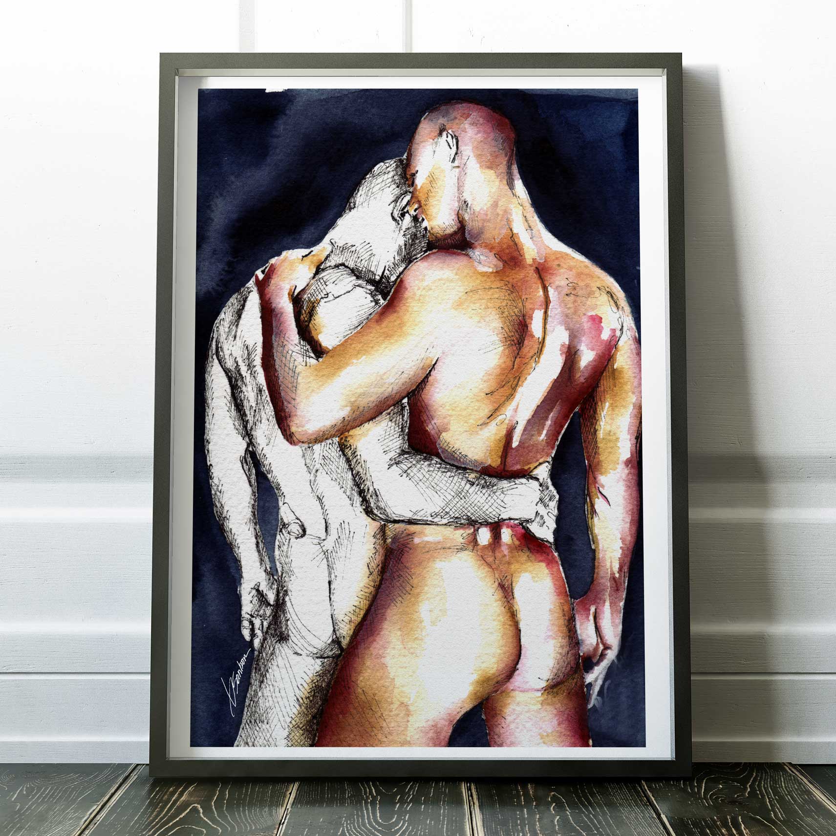 Two Lovers in Contrast – Art Print