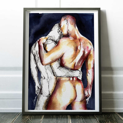 Two Lovers in Contrast – Art Print Artist Brenden Sanborn