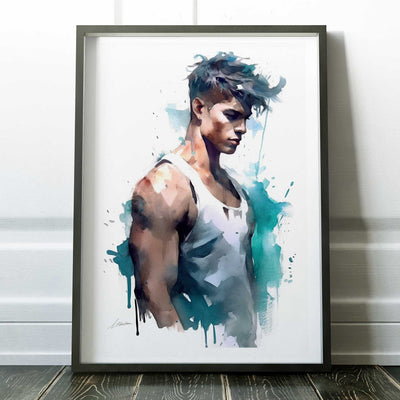 Drifting Thoughts in Blue – Art Print Artist Brenden Sanborn