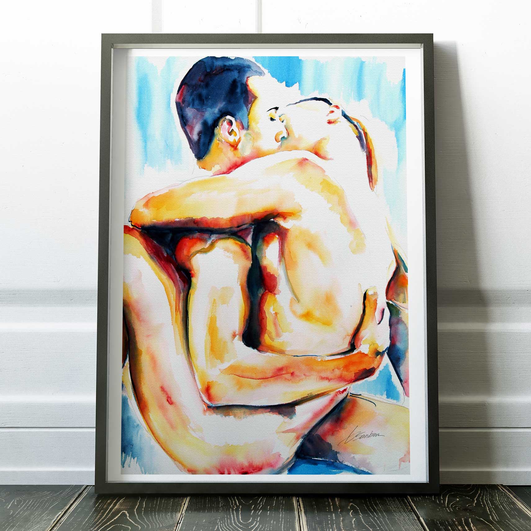 Wrapped in Passion and Warmth – Art Print