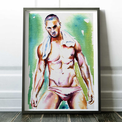 Heat After the Swim – Art Print Artist Brenden Sanborn