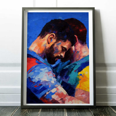Lean Into Me A Moment of Love – Art Print Artist Brenden Sanborn