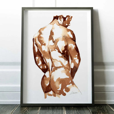 Coffee Nude Booty - Art Print Artist Brenden Sanborn
