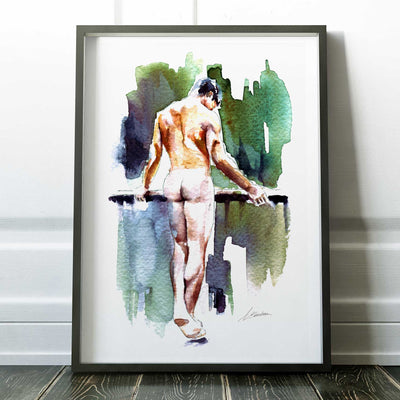 Barefoot by the Rail with a Soft Booty Glow – Art Print Artist Brenden Sanborn