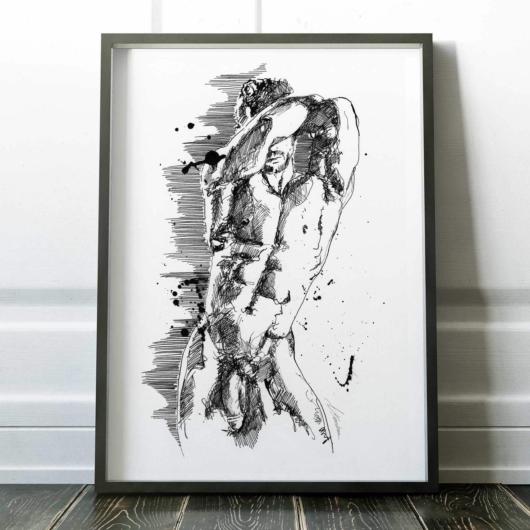 Shadow and Form in Motion – Art Print