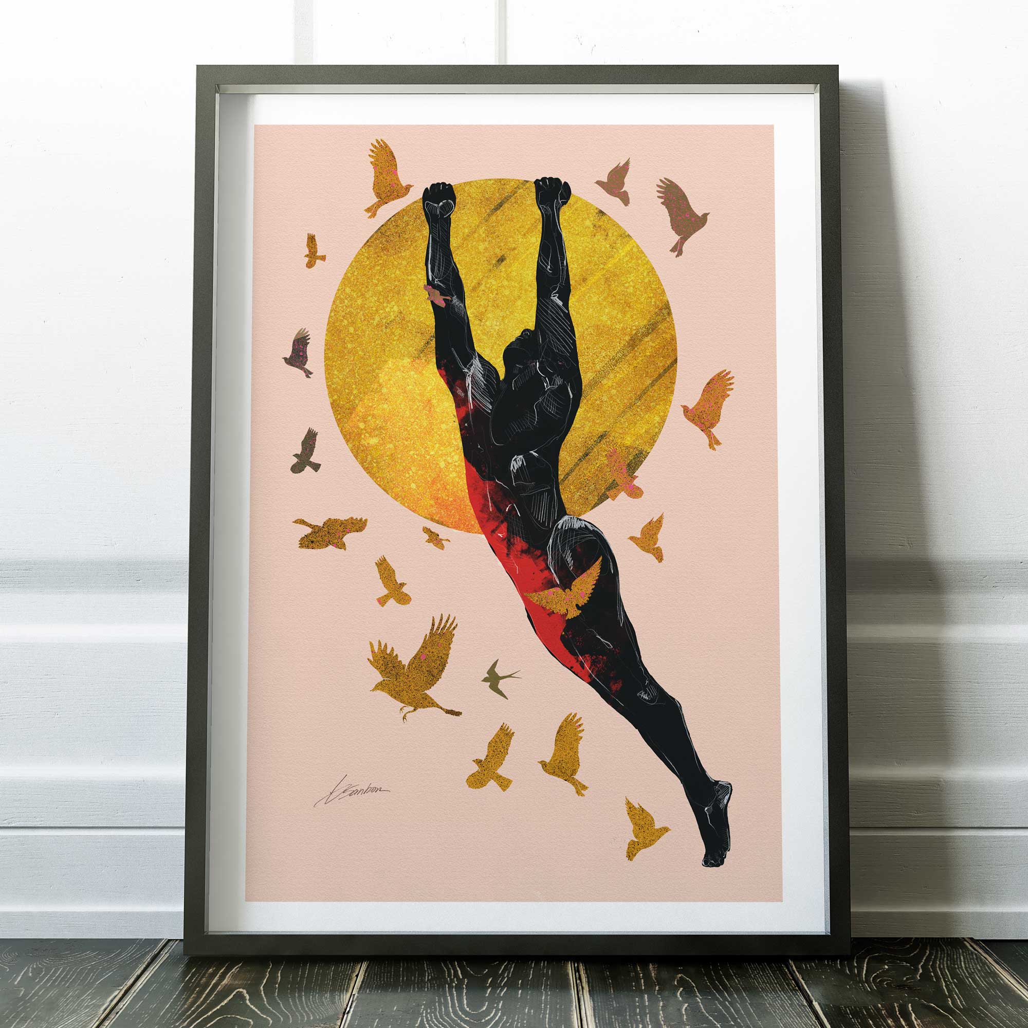 Golden Flight – Art Print