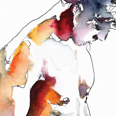 Dropping the Towel - Original Watercolor Painting Artist Brenden Sanborn