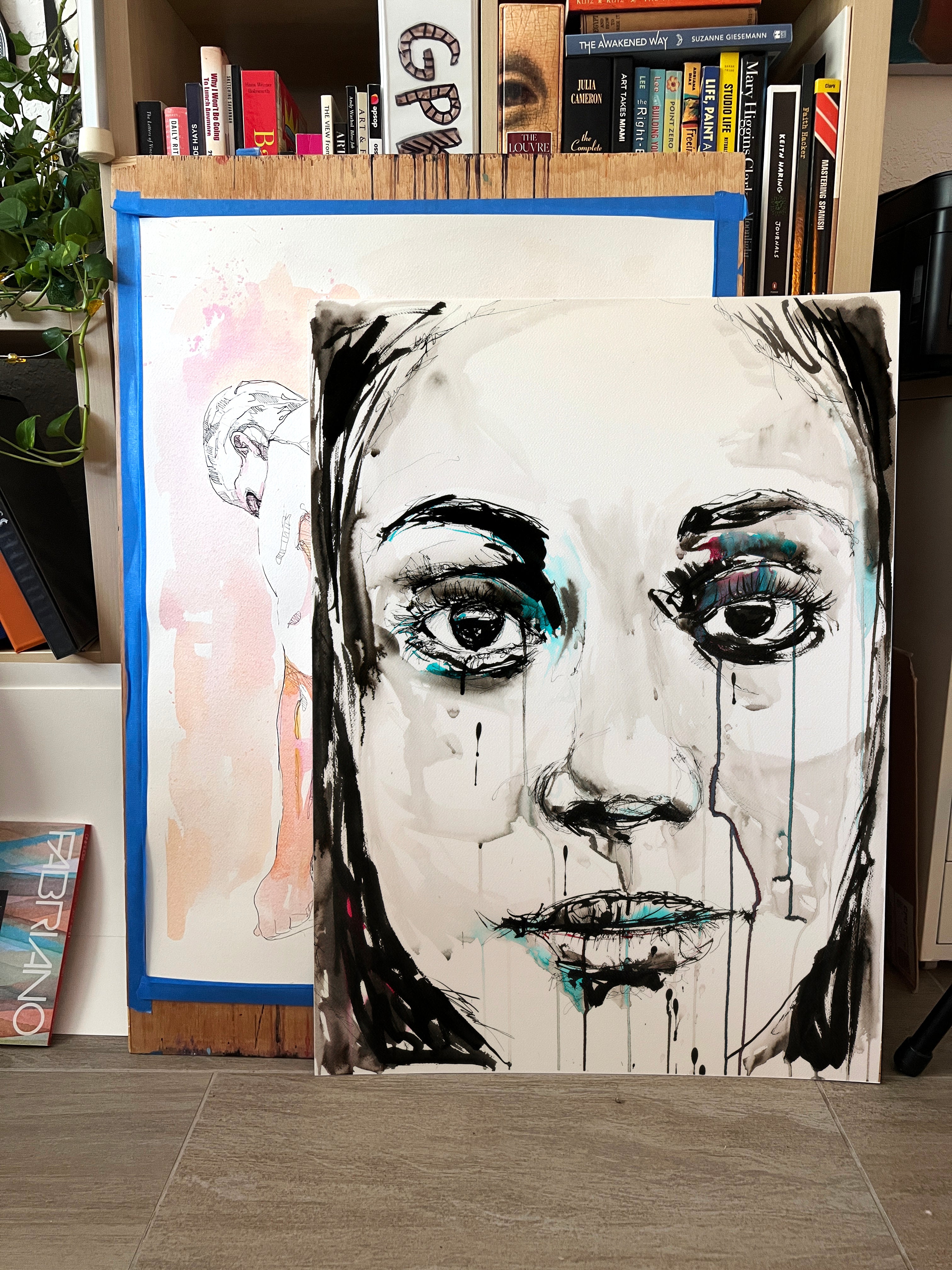 Take It Easy on My Heart – 22x30" Original Watercolor Artist Brenden Sanborn