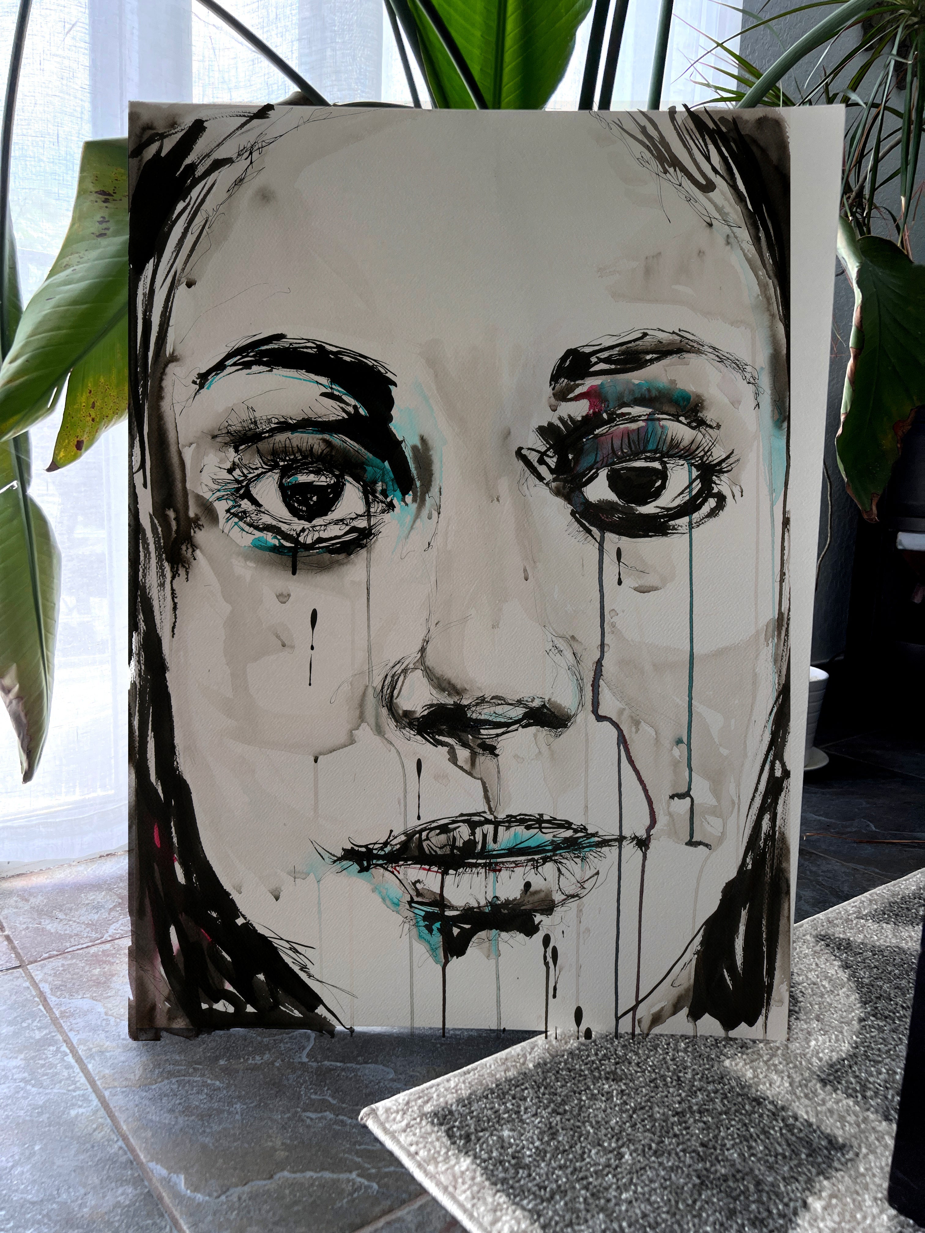 Take It Easy on My Heart – 22x30" Original Watercolor Artist Brenden Sanborn