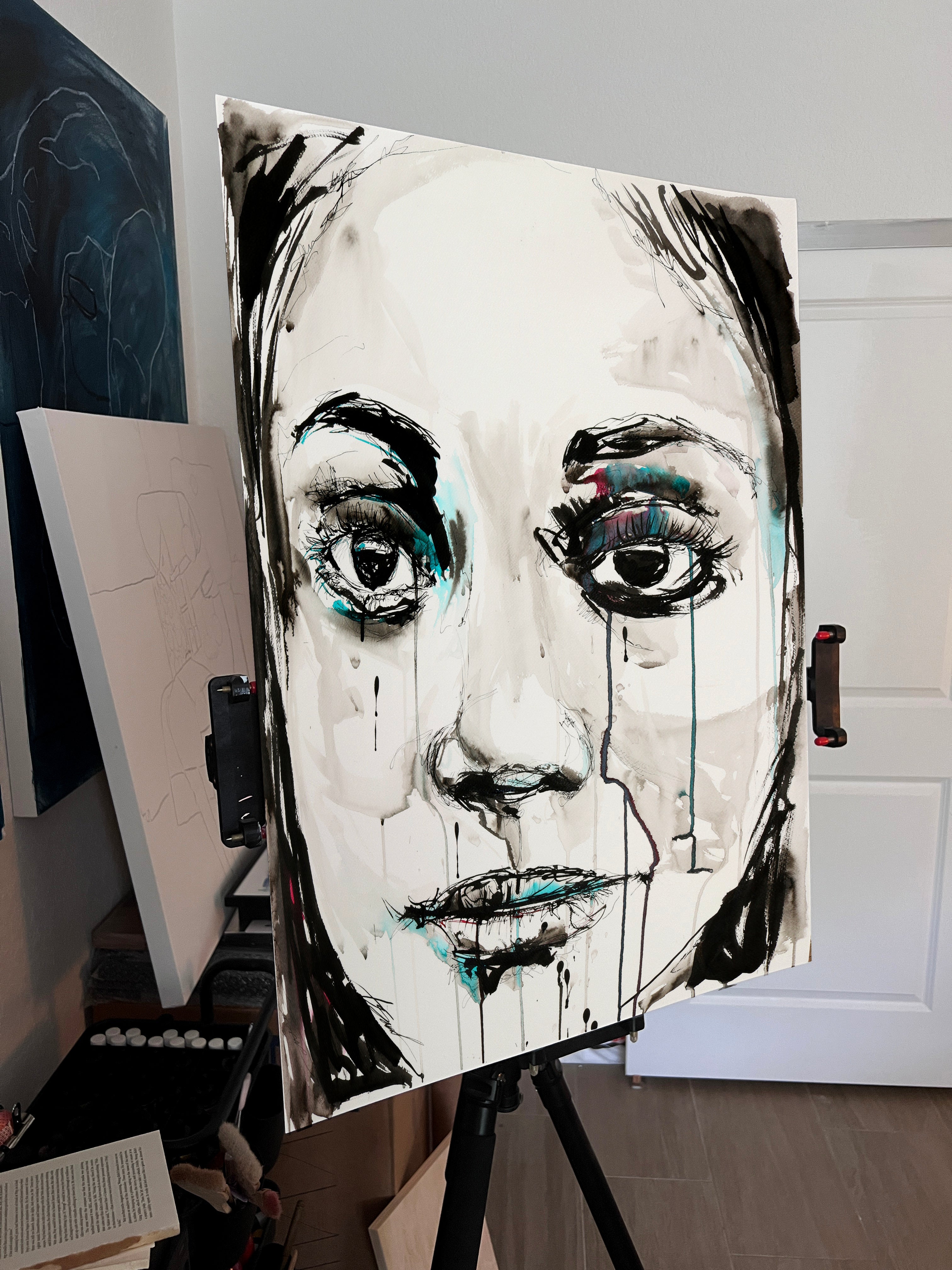 Take It Easy on My Heart – 22x30" Original Watercolor Artist Brenden Sanborn