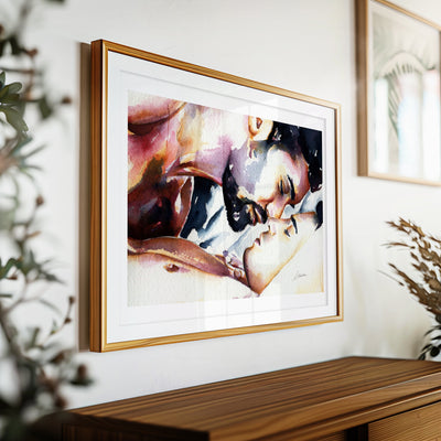 Lovers Resting in Tender Serenity - Art Print Artist Brenden Sanborn