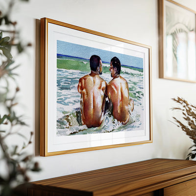 One Last Summer Swim - Art Print Artist Brenden Sanborn