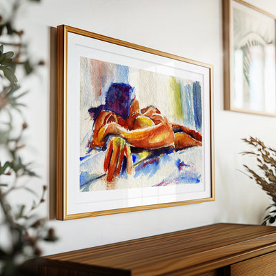 Sunlit Rest on Soft Sheets – Art Prin Artist Brenden Sanborn